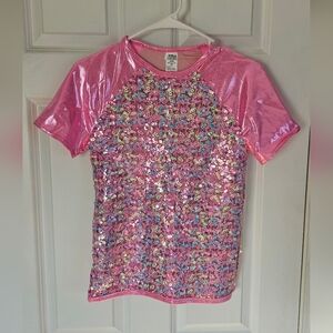 A Wish Come True Pink Sequin Top 24360